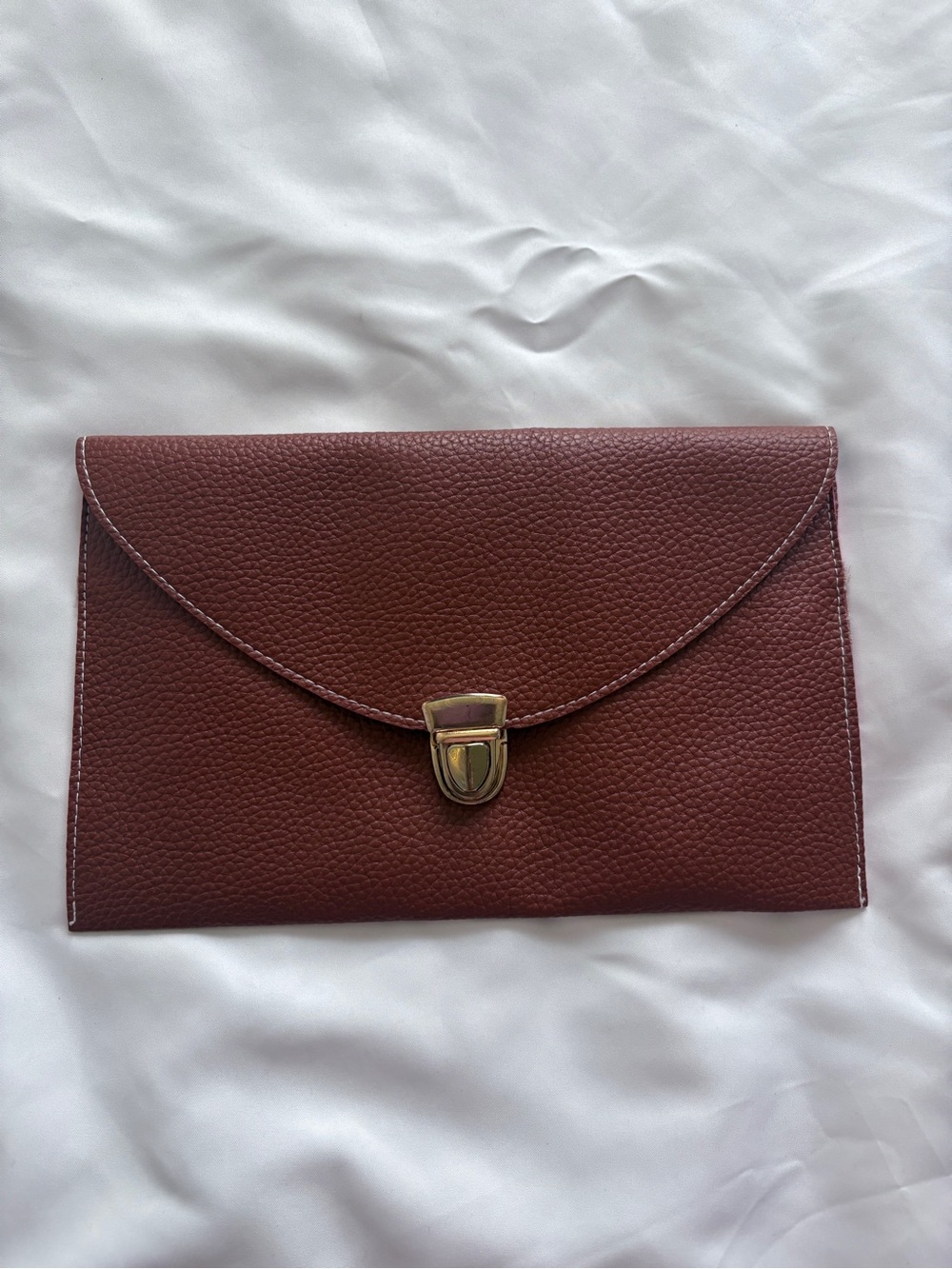 Brown Envelope Clutch
